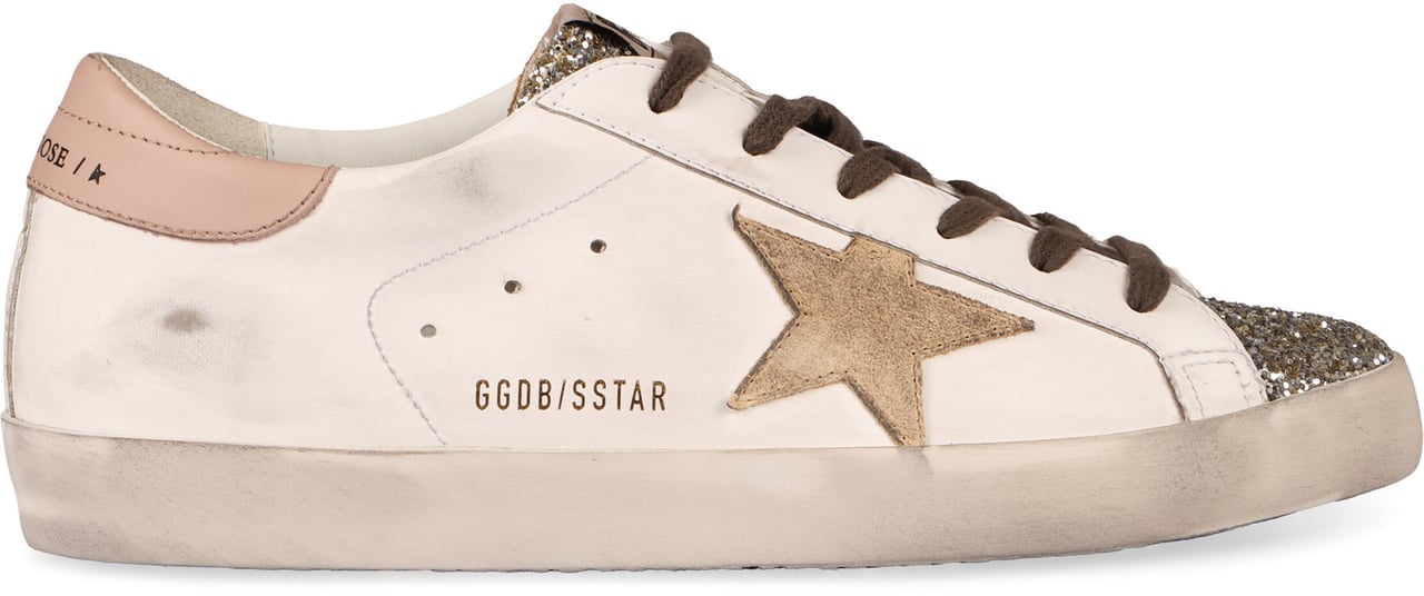 Golden Goose Super-Star leather low-top sneakers Wit