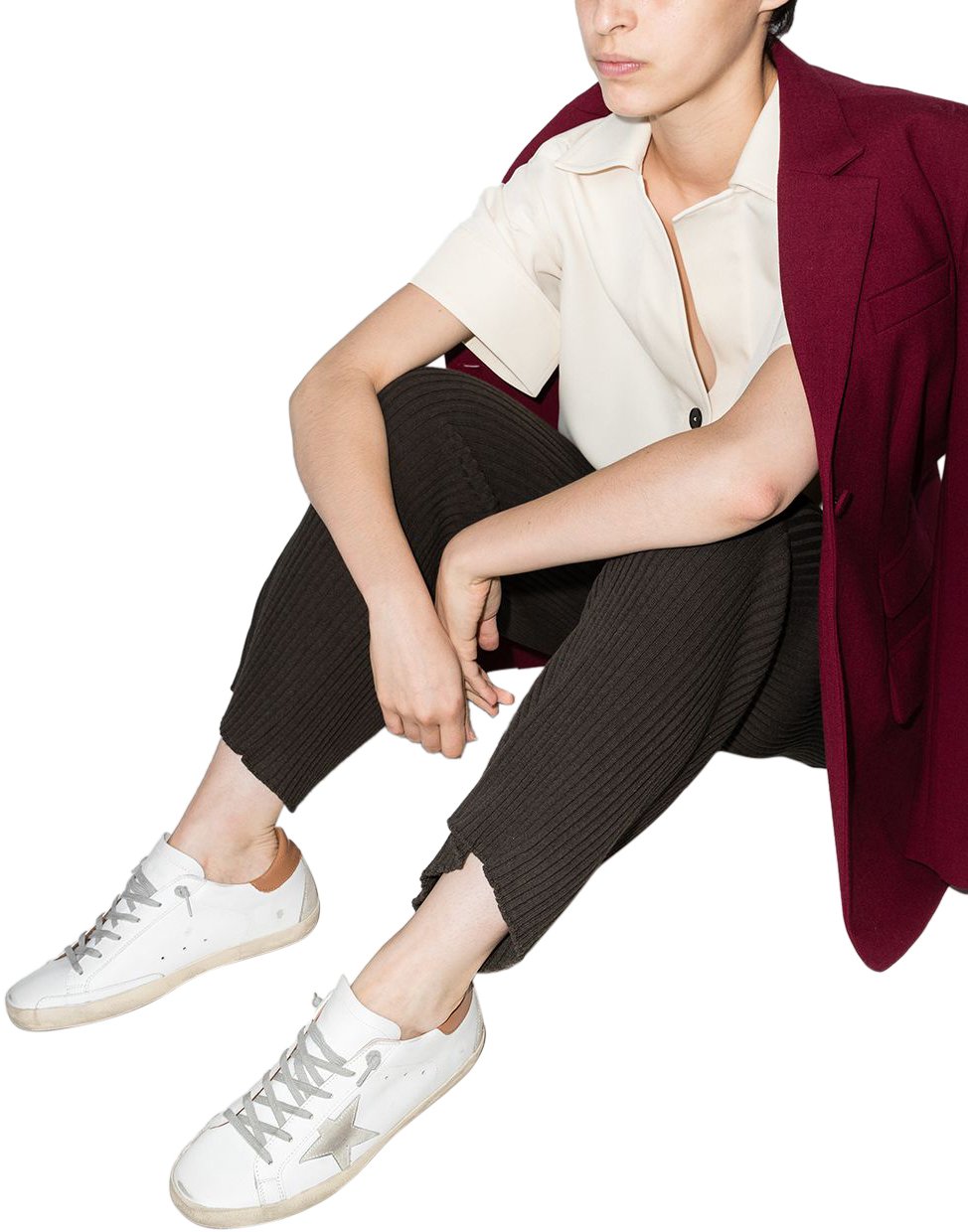 Golden Goose Sneakers Leather Brown Bruin