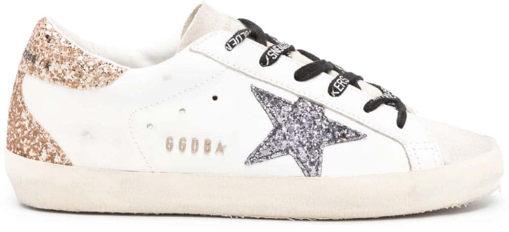 Golden Goose Sneakers Optic White Black Gold Wit