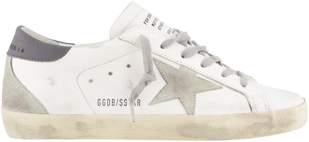 Golden Goose Dames Super-Star Sneaker Wit/Grijs Wit