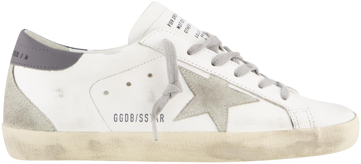 Golden Goose Dames Super-Star Sneaker Wit/Grijs Wit