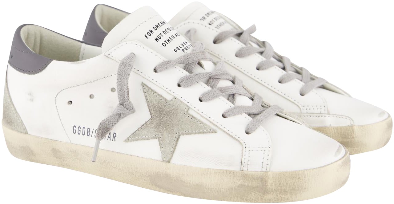 Golden Goose Dames Super-Star Sneaker Wit/Grijs Wit