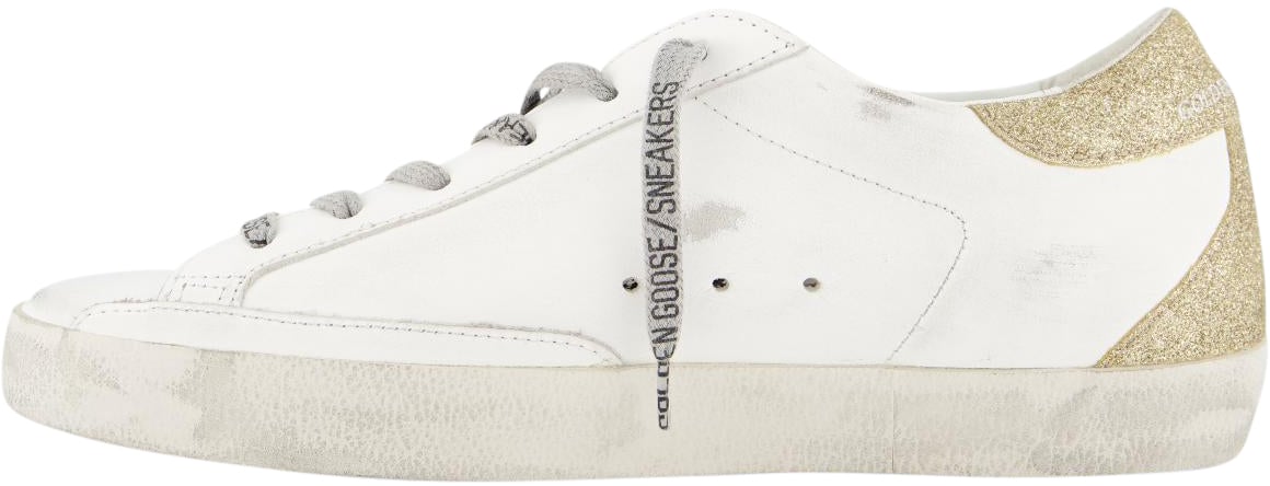Golden Goose Dames Super Star Wit/Goud Wit