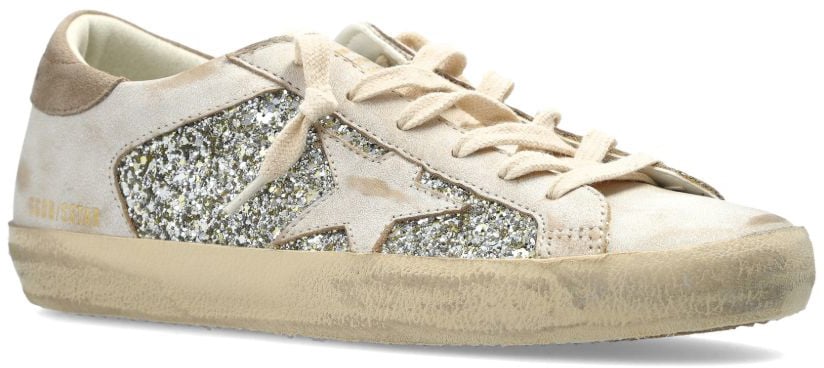 Golden Goose Sneakers Silver Zilver