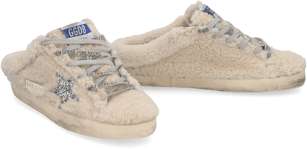 Golden Goose Sabot Super-Star in shearling Beige