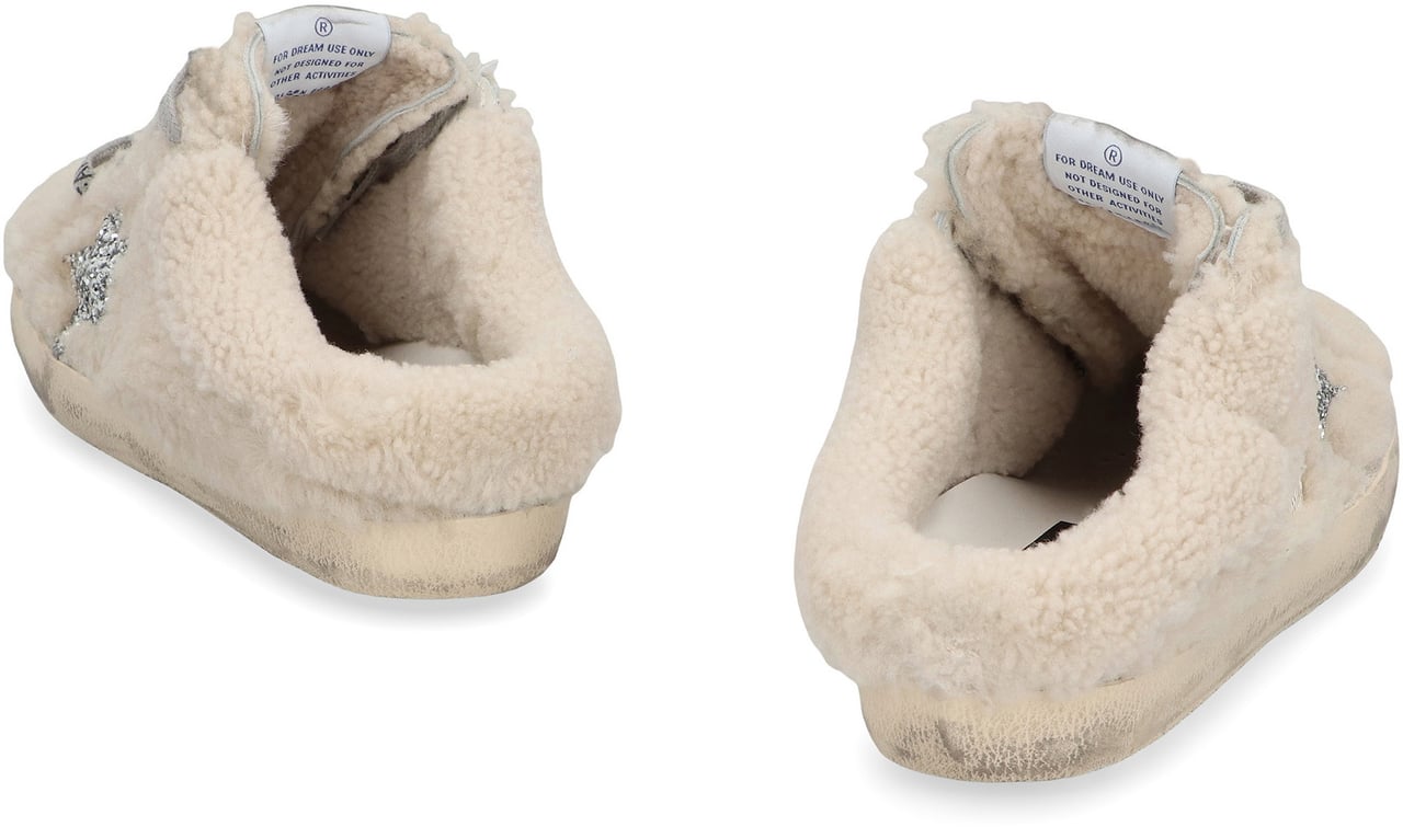Golden Goose Sabot Super-Star in shearling Beige