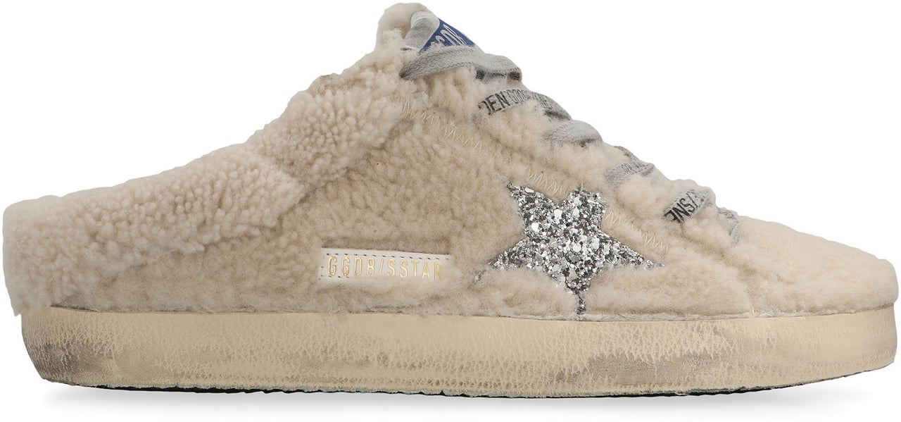 Golden Goose Sabot Super-Star in shearling Beige