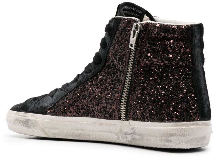 Golden Goose Sneakers Coffee Brown Black Silver Bruin