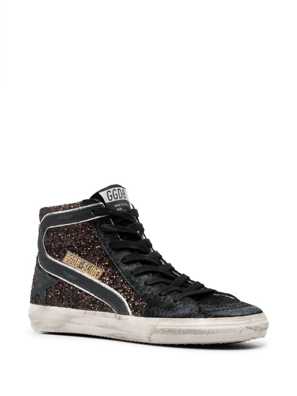 Golden Goose Sneakers Coffee Brown Black Silver Bruin