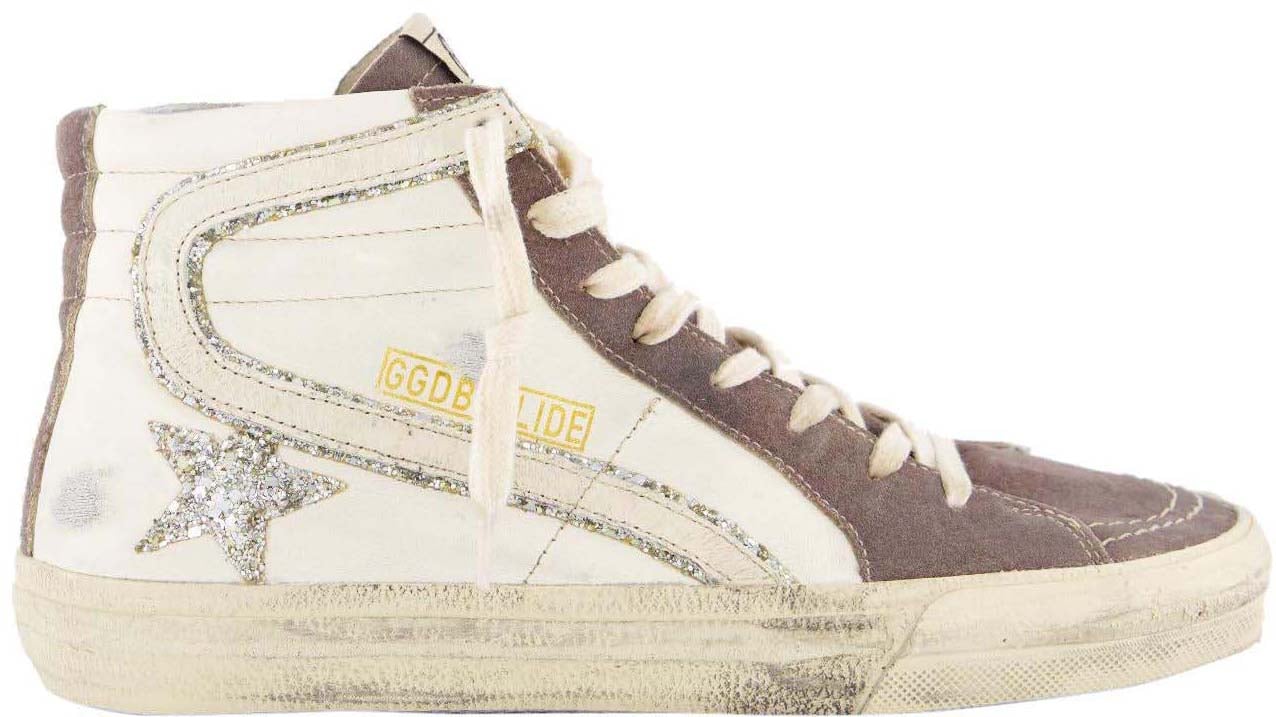 Golden Goose Dames Slide Wave Sneaker Wit Wit