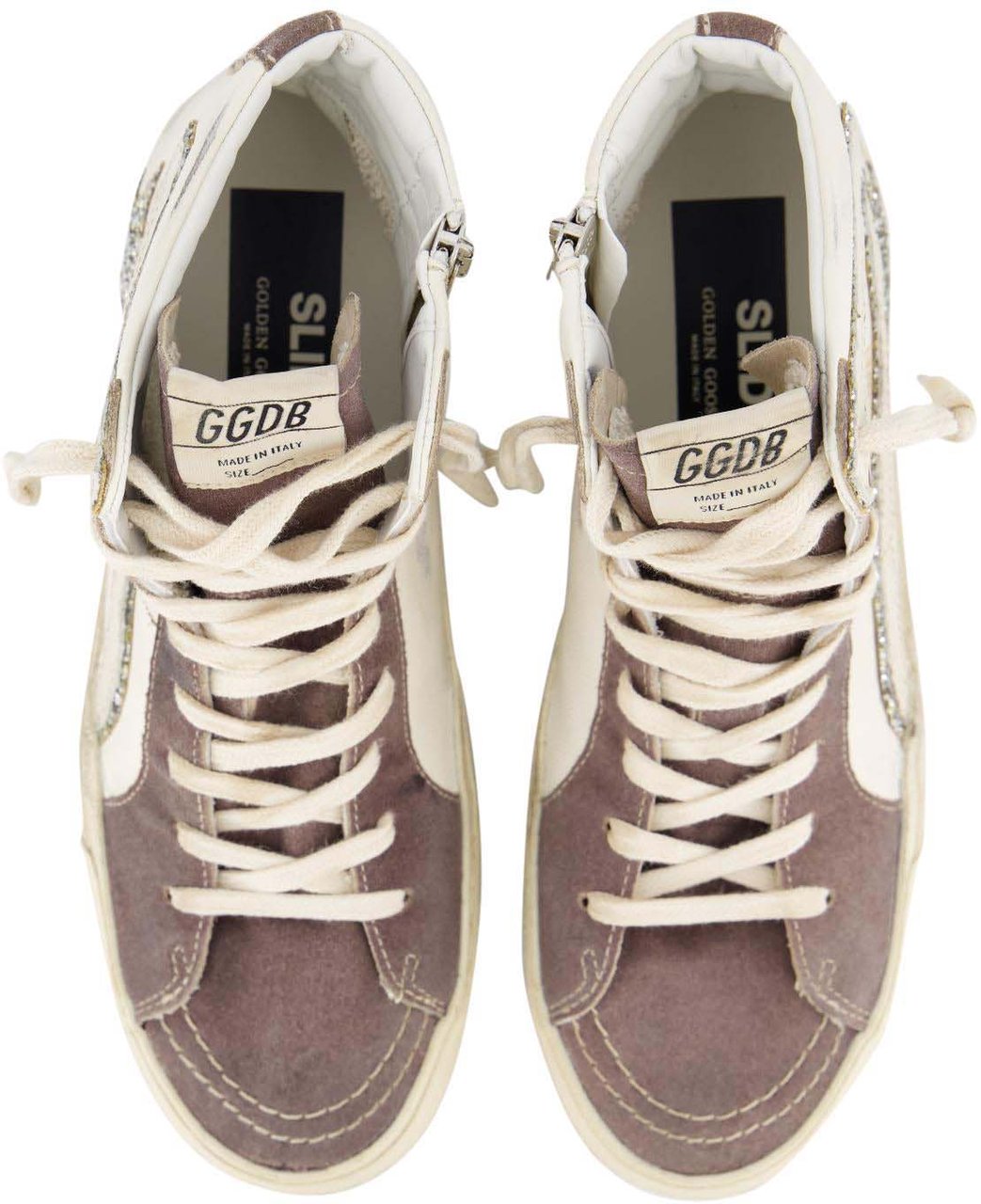 Golden Goose Dames Slide Wave Sneaker Wit Wit