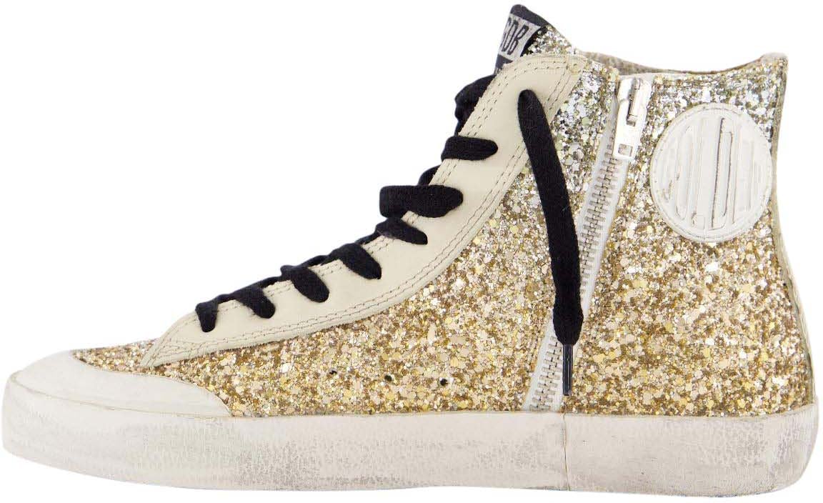 Golden Goose Dames Slide Wave Sneaker Metallic Metallic