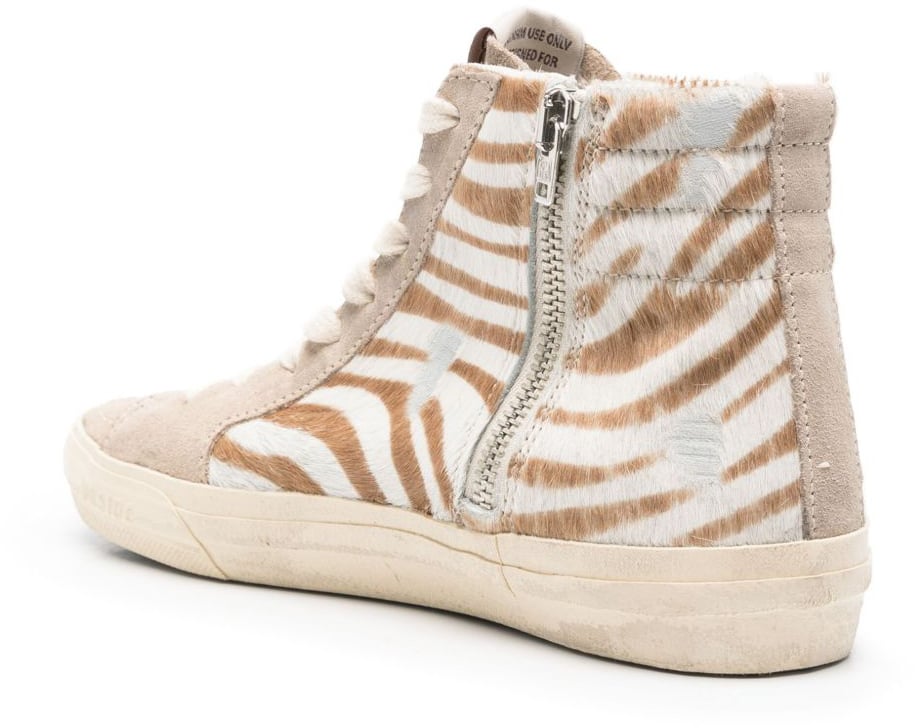 Golden Goose Sneakers White/Brown/Green Divers