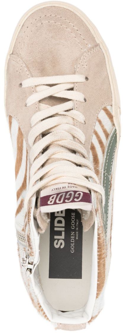 Golden Goose Sneakers White/Brown/Green Divers