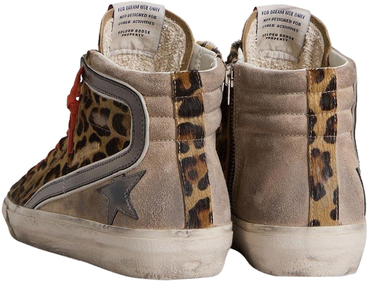 Golden Goose Dames Slide Horsy Beige