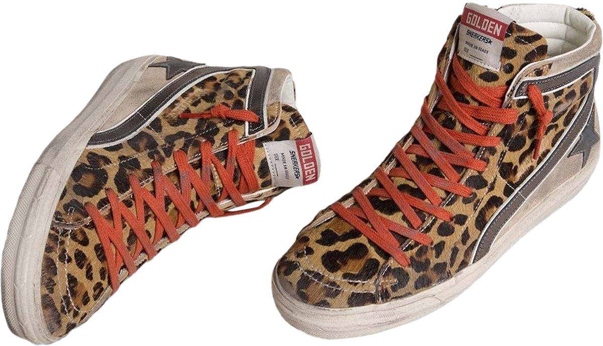 Golden Goose Dames Slide Horsy Beige