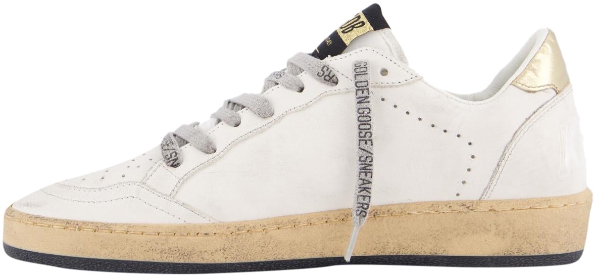 Golden Goose Dames Ball Star Sneaker Wit/Goud Wit