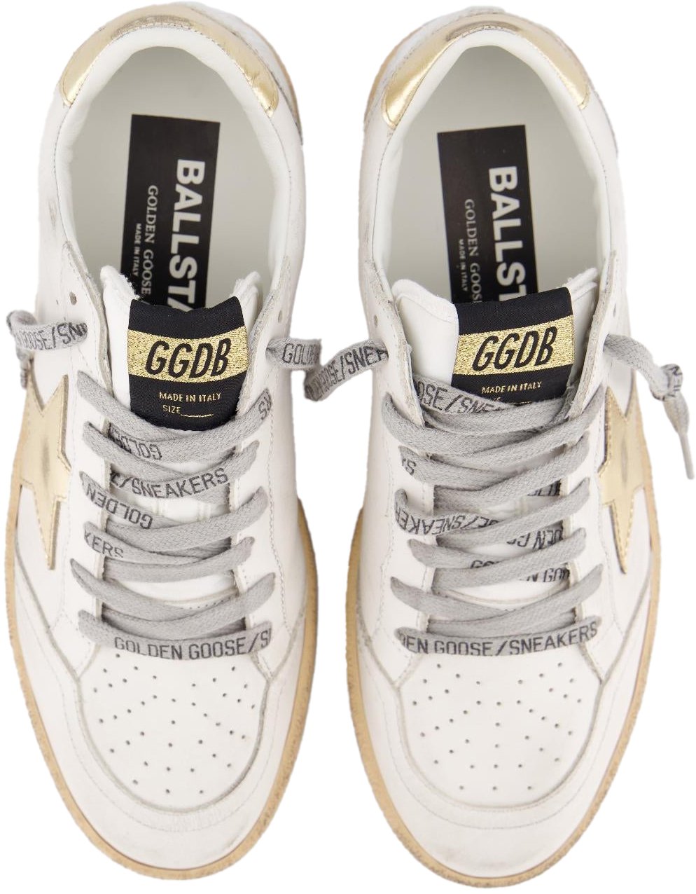 Golden Goose Dames Ball Star Sneaker Wit/Goud Wit