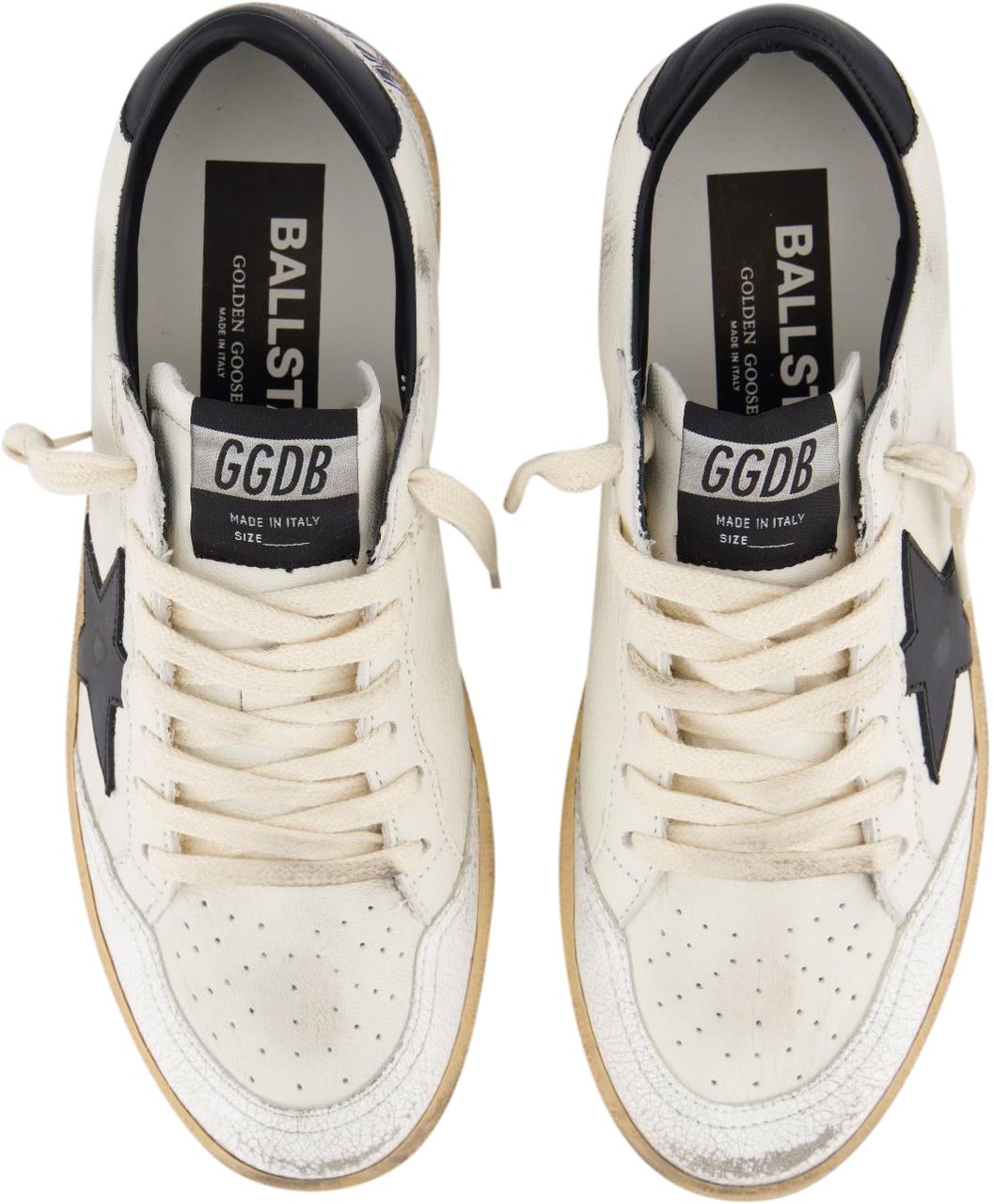 Golden Goose Dames Ballstar Sneaker Wit/Zwart Wit