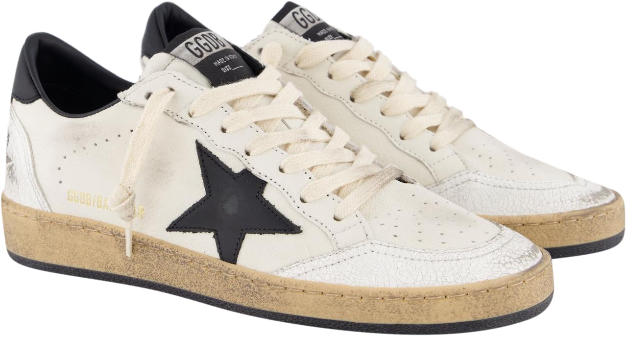 Golden Goose Dames Ballstar Sneaker Wit/Zwart Wit