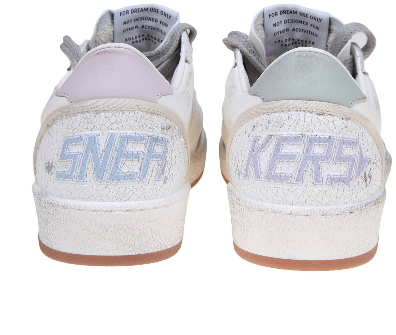 Golden Goose Golden goose ballstar in white and silver leather Wit