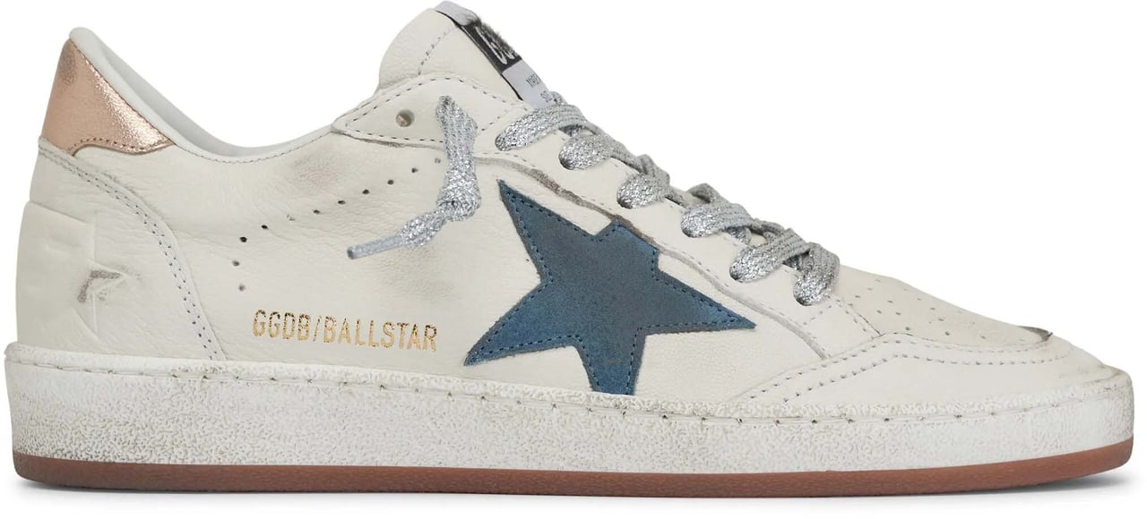 Golden Goose Sneakers Whitesmokebluepeach Oranje