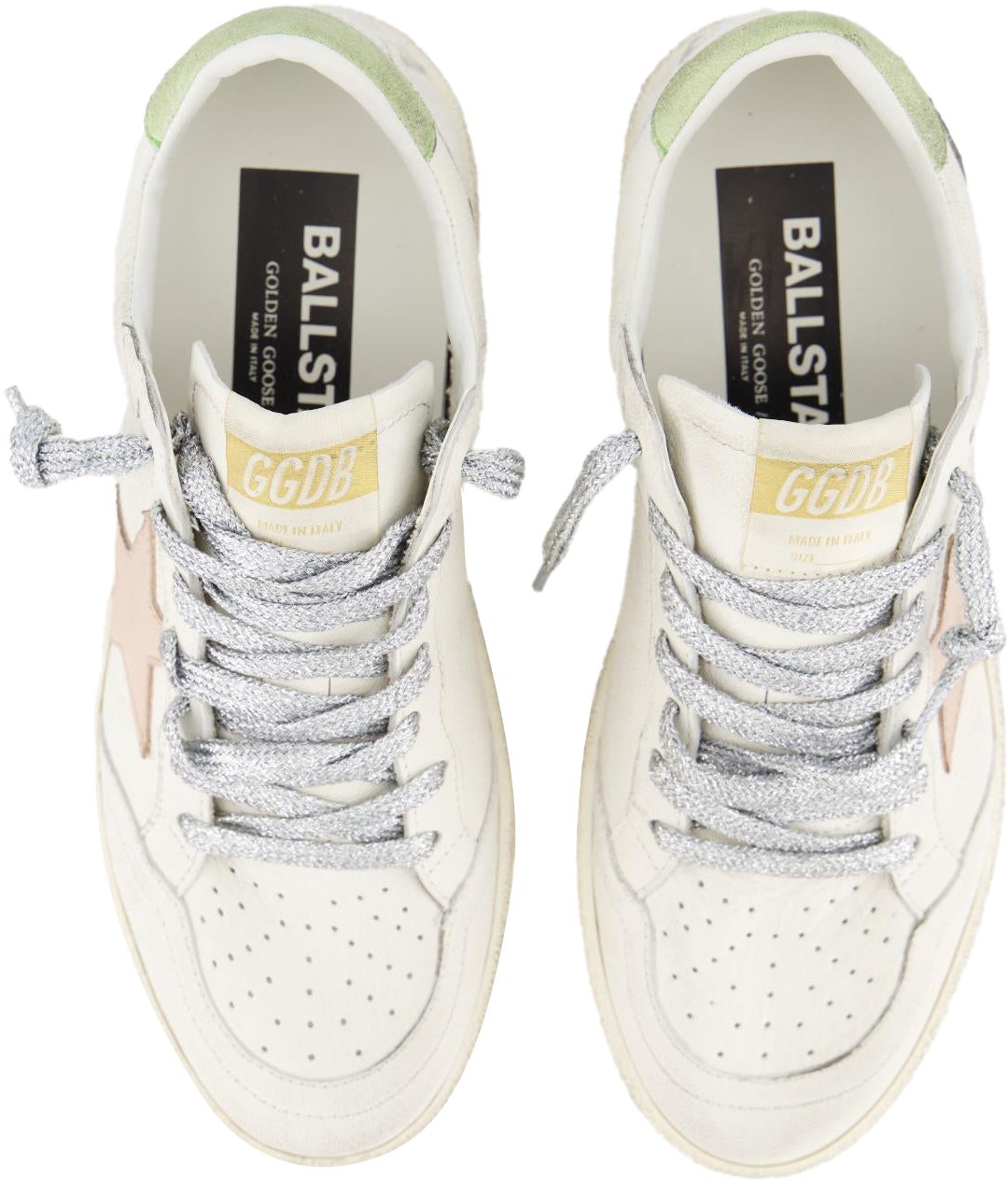 Golden Goose Dames Ballstar Sneaker Wit/Roze Wit