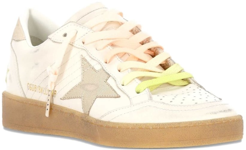 Golden Goose Sneakers Whiteplatinumbeige Wit