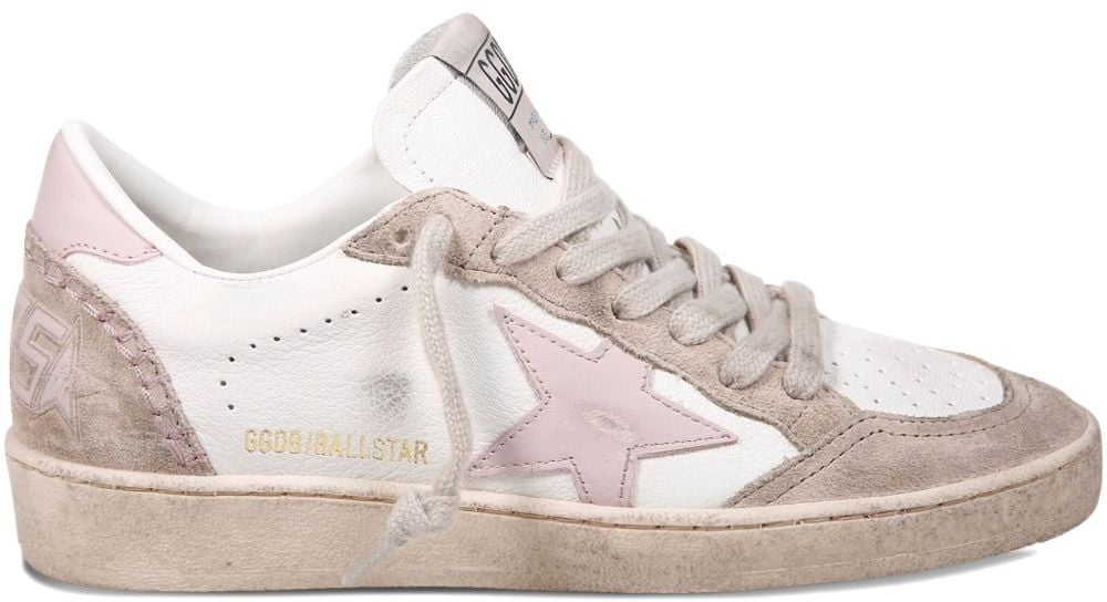 Golden Goose Sneakers Whitepinkbeige Wit