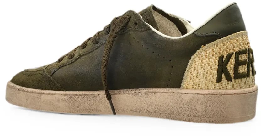 Golden Goose Sneakers Olive Green/Beige Donkergroen