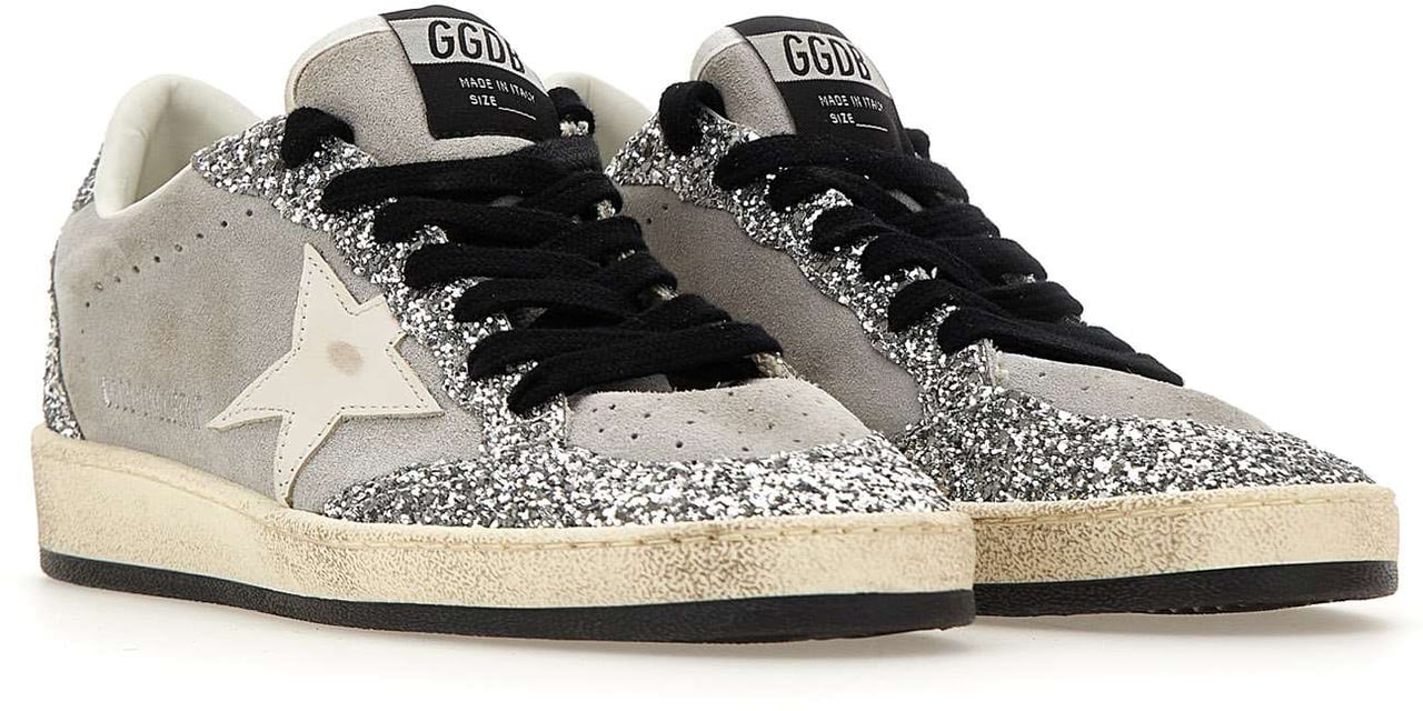 Golden Goose Sneakers Silver Zilver