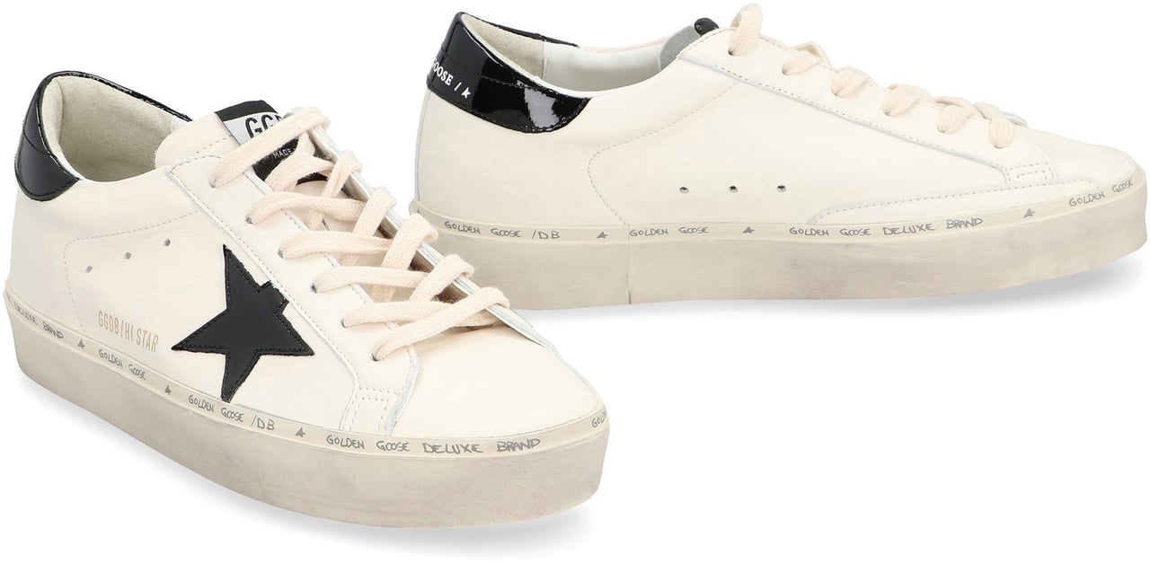 Golden Goose Hi Star leather low-top sneakers Wit