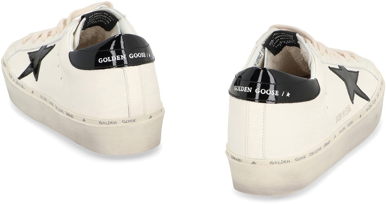 Golden Goose Hi Star leather low-top sneakers Wit