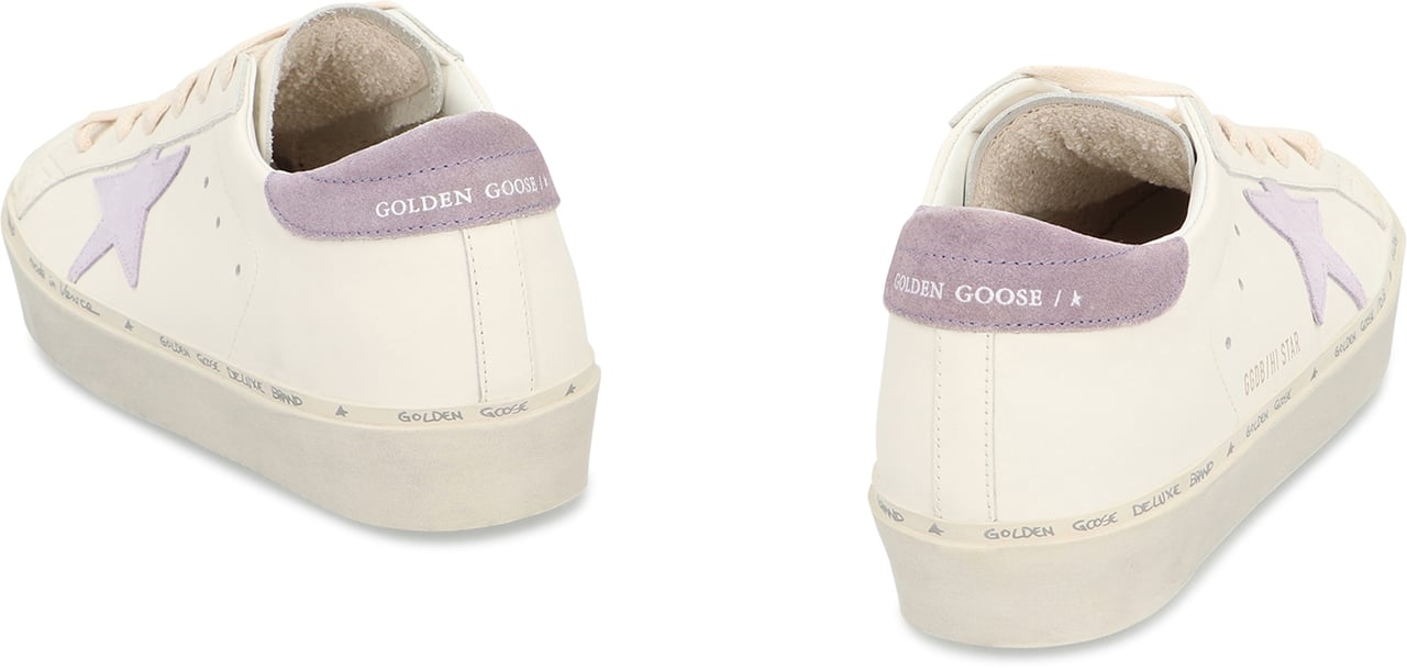 Golden Goose Hi Star leather platform sneakers Wit