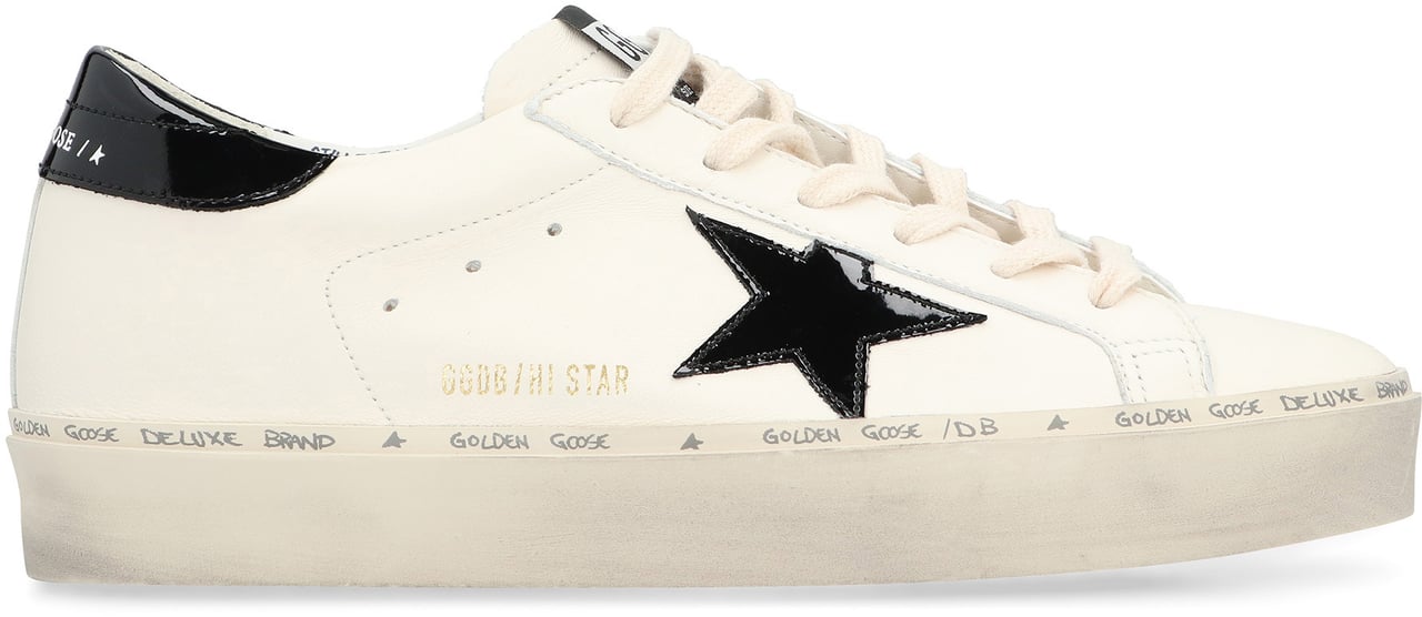 Golden Goose Hi Star leather low-top sneakers Wit