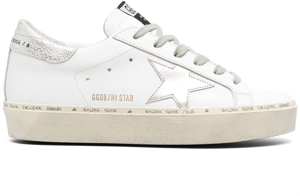 Golden Goose Sneakers Silver Zilver