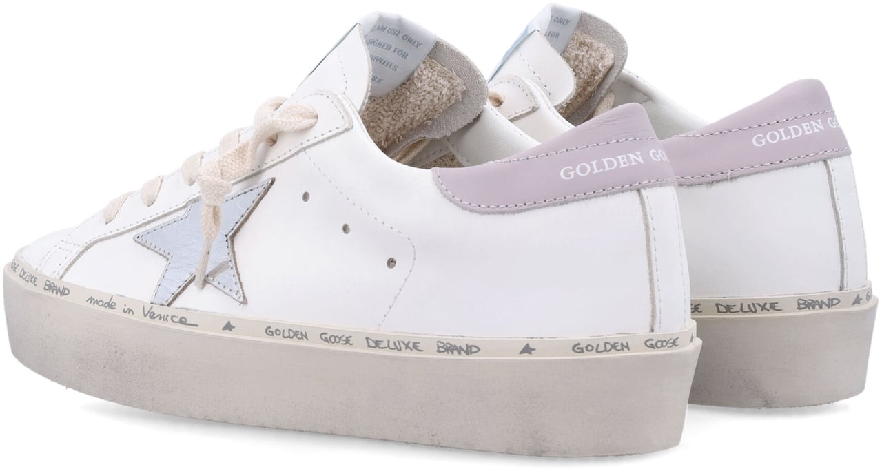 Golden Goose Hi Star White Silver Lillca Wit