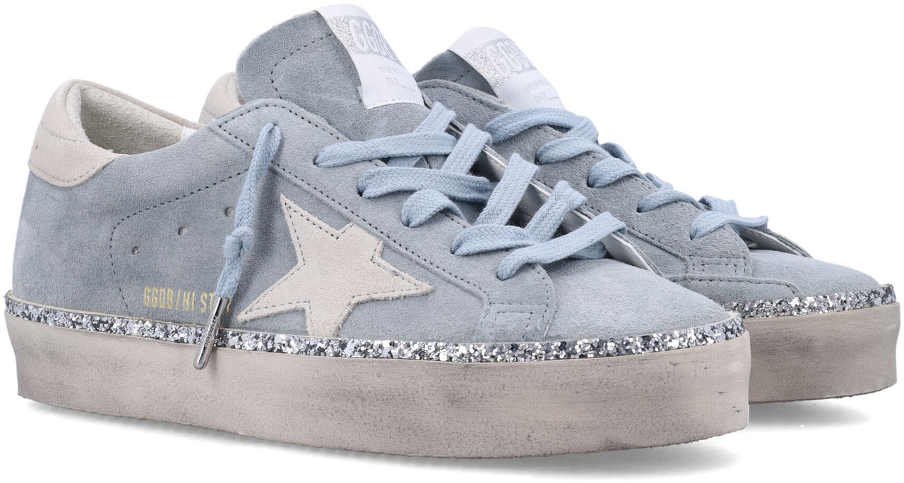 Golden Goose Hi Star Quarry Light Blue Light Grey Grijs