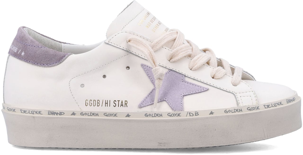 Golden Goose Hi Star White Lilla Lillac Divers