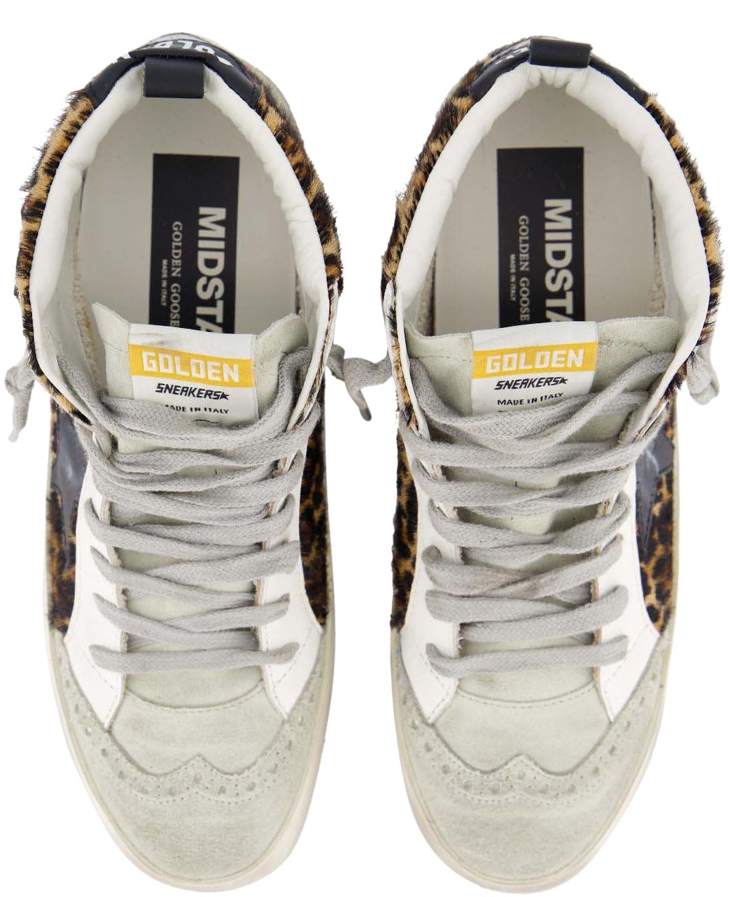 Golden Goose Dames Mid Star Horsy Sneaker Beige Beige