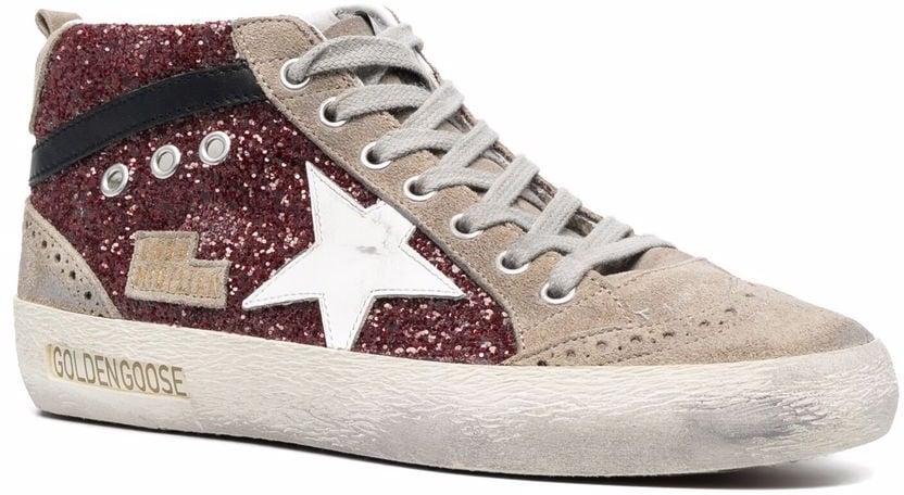 Golden Goose Sneakers Dark Red/Taupe/White/Black Maroon