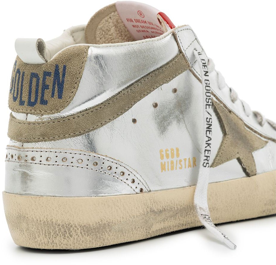 Golden Goose Sneakers Silvertaupe Zilver