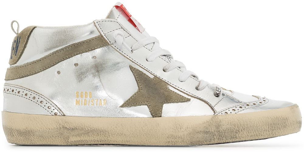 Golden Goose Sneakers Silvertaupe Zilver