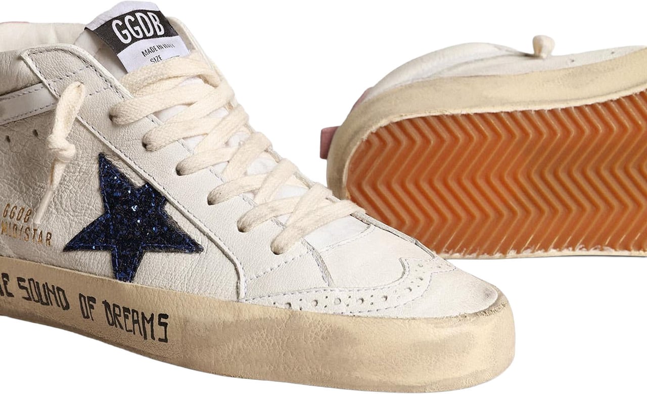 Golden Goose Dames Mid Star sneakers Wit