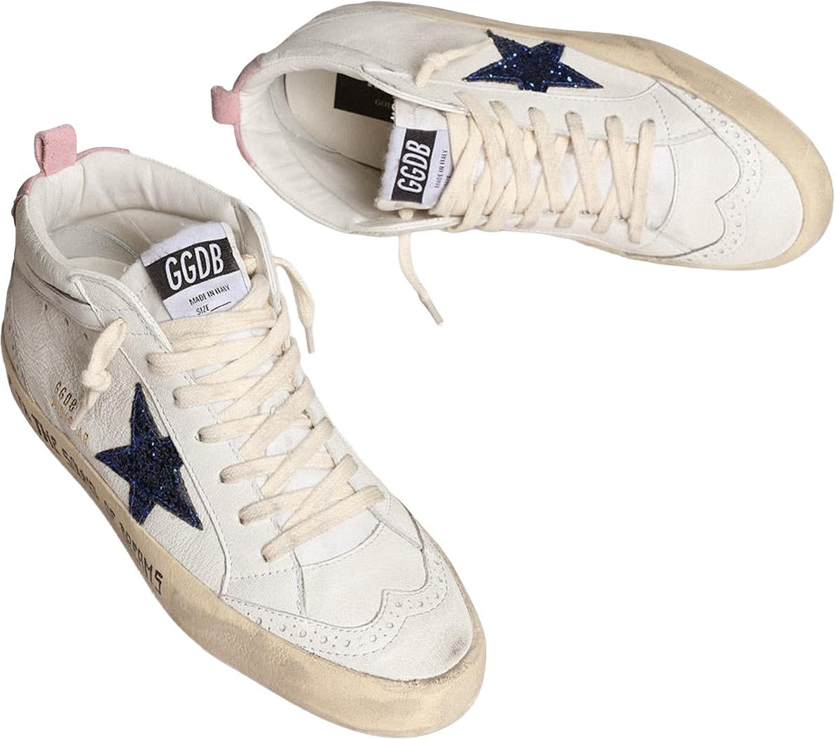 Golden Goose Dames Mid Star sneakers Wit
