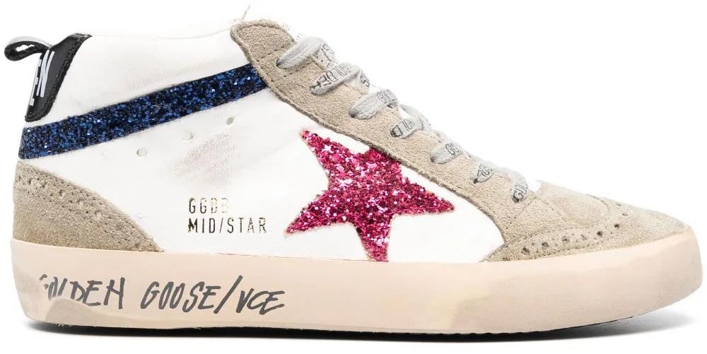 Golden Goose Sneakers Cream Brown Black Silver Brown Divers