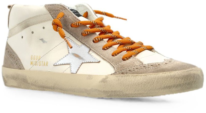 Golden Goose Sneakers Beige/Silver Wit