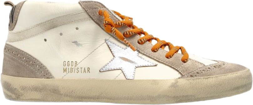 Golden Goose Sneakers Beige/Silver Wit