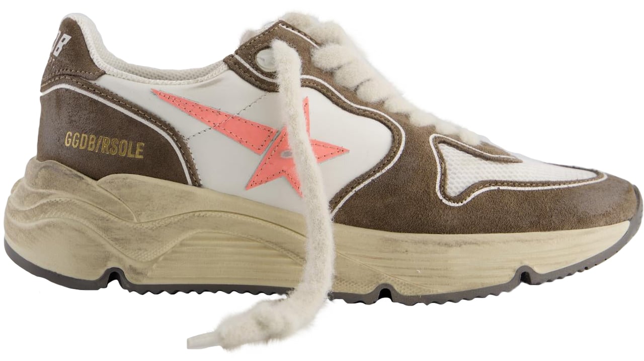 Golden Goose Dames Running Sole Sneaker Bruin Bruin