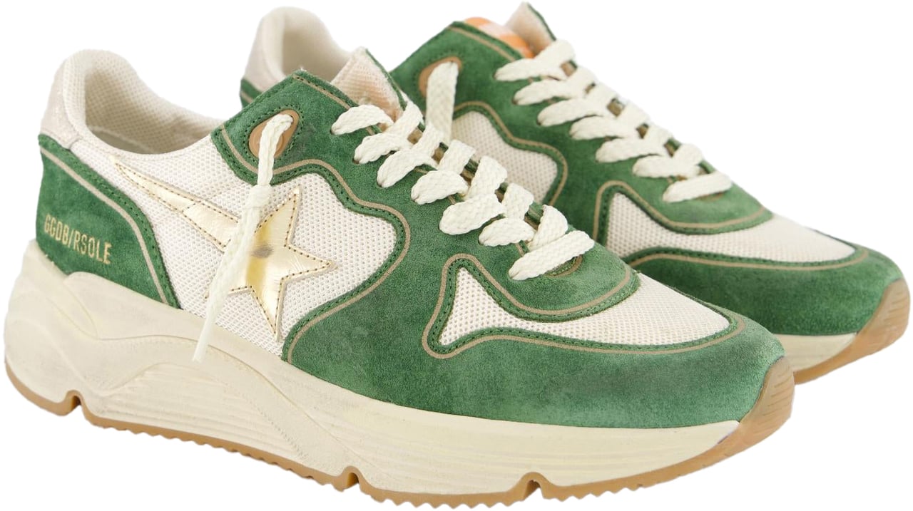 Golden Goose Dames Running Sole Sneaker Groen Groen